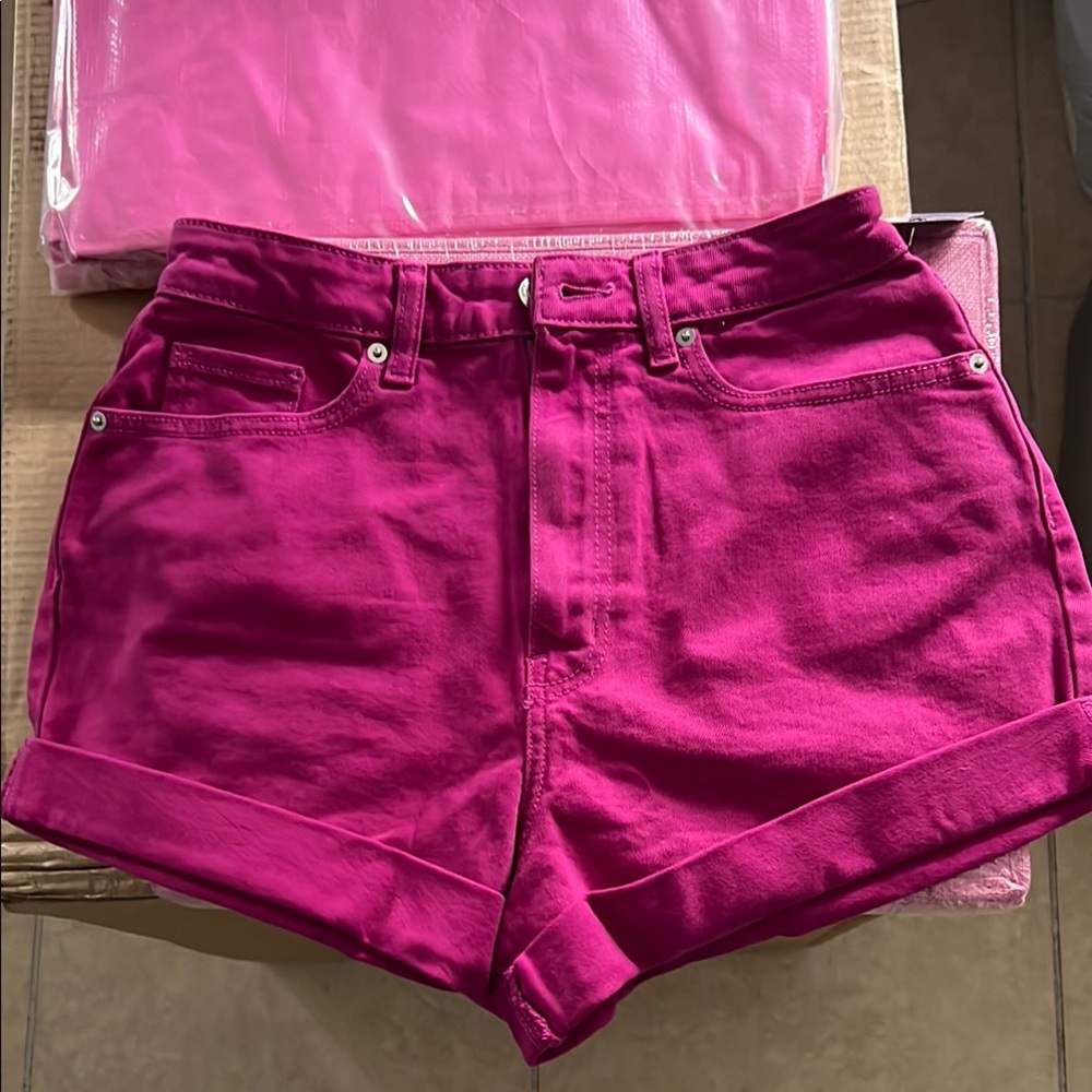 Wild Fable Pink Jean Shorts with Rolled Hems. New without tags.